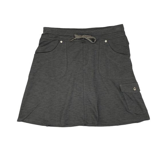 Kuhl Skort Womens XS Extra Small Charcoal Mova Lined Drawstring Stretch Hiking - Picture 1 of 11